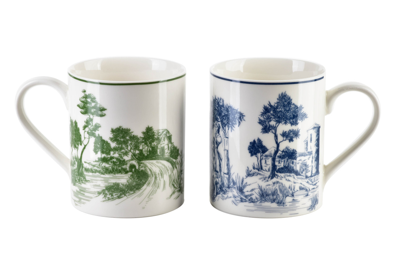 Ensemble de 2 Tasses COLORATO - Porcelaine Colorée 400 ml - HTTE5617 - Affekdesign By Mondex