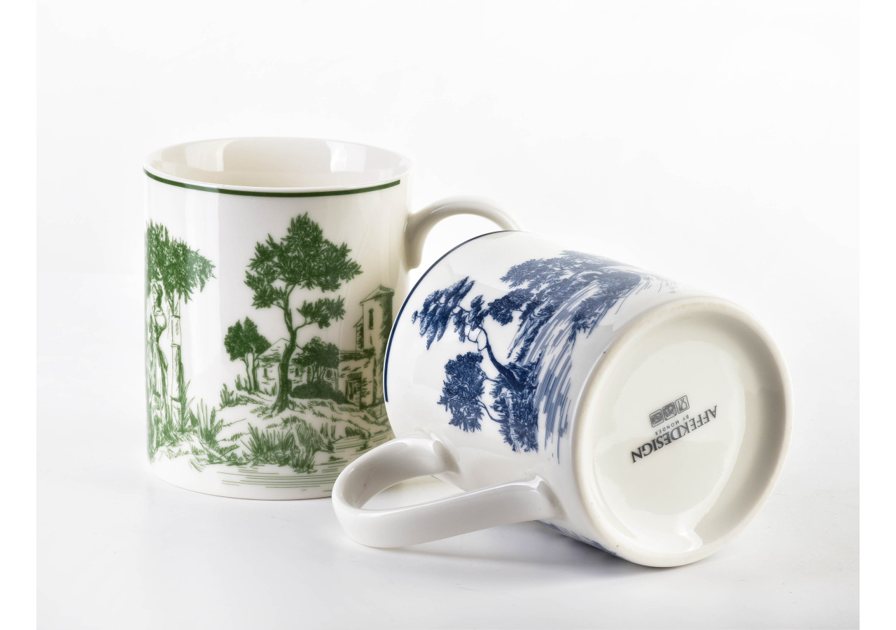 Ensemble de 2 Tasses COLORATO - Porcelaine Colorée 400 ml - HTTE5617 - Affekdesign By Mondex