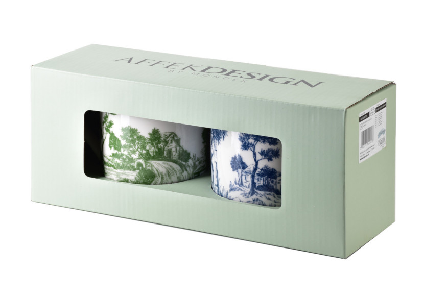 Ensemble de 2 Tasses COLORATO - Porcelaine Colorée 400 ml - HTTE5617 - Affekdesign By Mondex Ensemble de 2 Tasses COLORATO - Porcelaine Colorée 400 ml - HTTE5617 - Affekdesign By Mondex