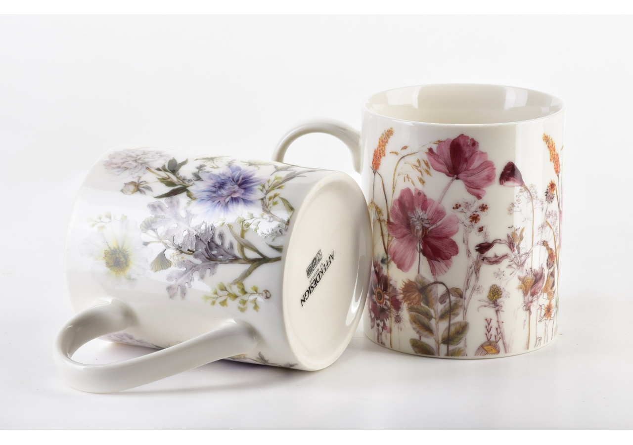 Ensemble de 2 Tasses COLORATO - Porcelaine Colorée 400 ml - HTTE5631 - Affekdesign By Mondex