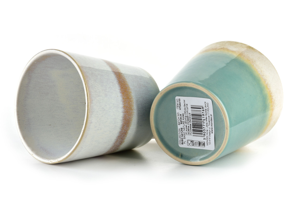 Kubek BASIC NATURE - 250ml, 8,5 x 8,5 x 9cm - HTNA9769 - Mondex