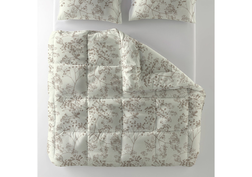 Couette tout-en-un Fir - Vert 200 x 200 cm avec taies d'oreiller - 17019173 - Sleeptime