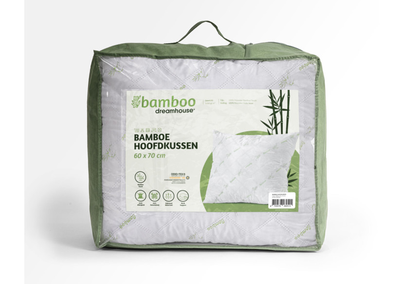 Oreiller Bamboe - 60 x 70 cm, confort optimal et anti-allergique - 17016251 - Dreamhouse Oreiller Bamboe - 60 x 70 cm, confort optimal et anti-allergique - 17016251 - Dreamhouse