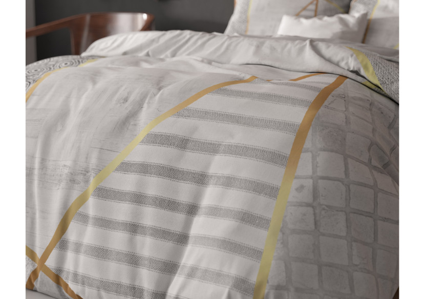 Housse de Couette Graphic Blanche - 240 x 200/220 cm - 14020947 - Sleeptime