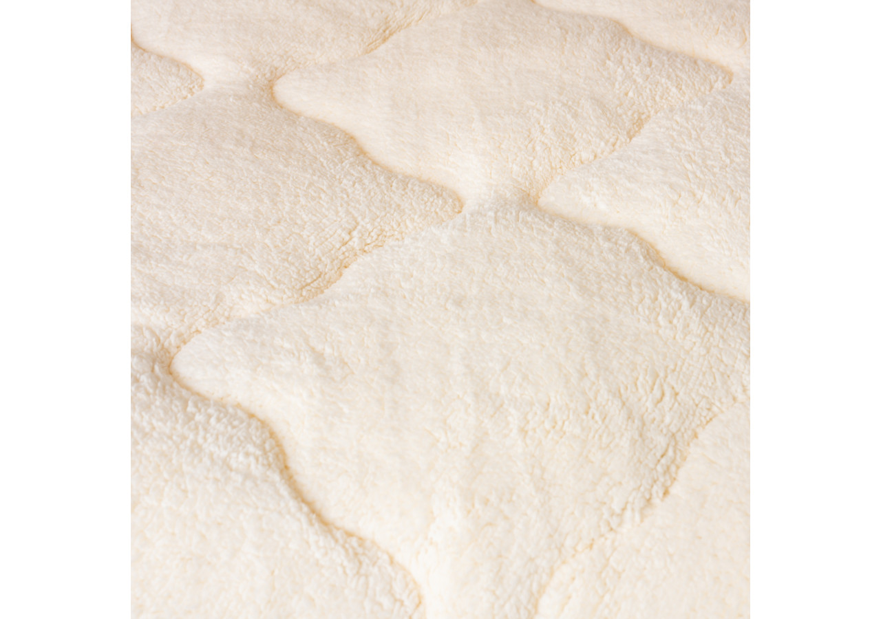 Couette Lazy Teddy Crème - 240 x 200 cm, luxe et confort - 17019246 - Sleeptime