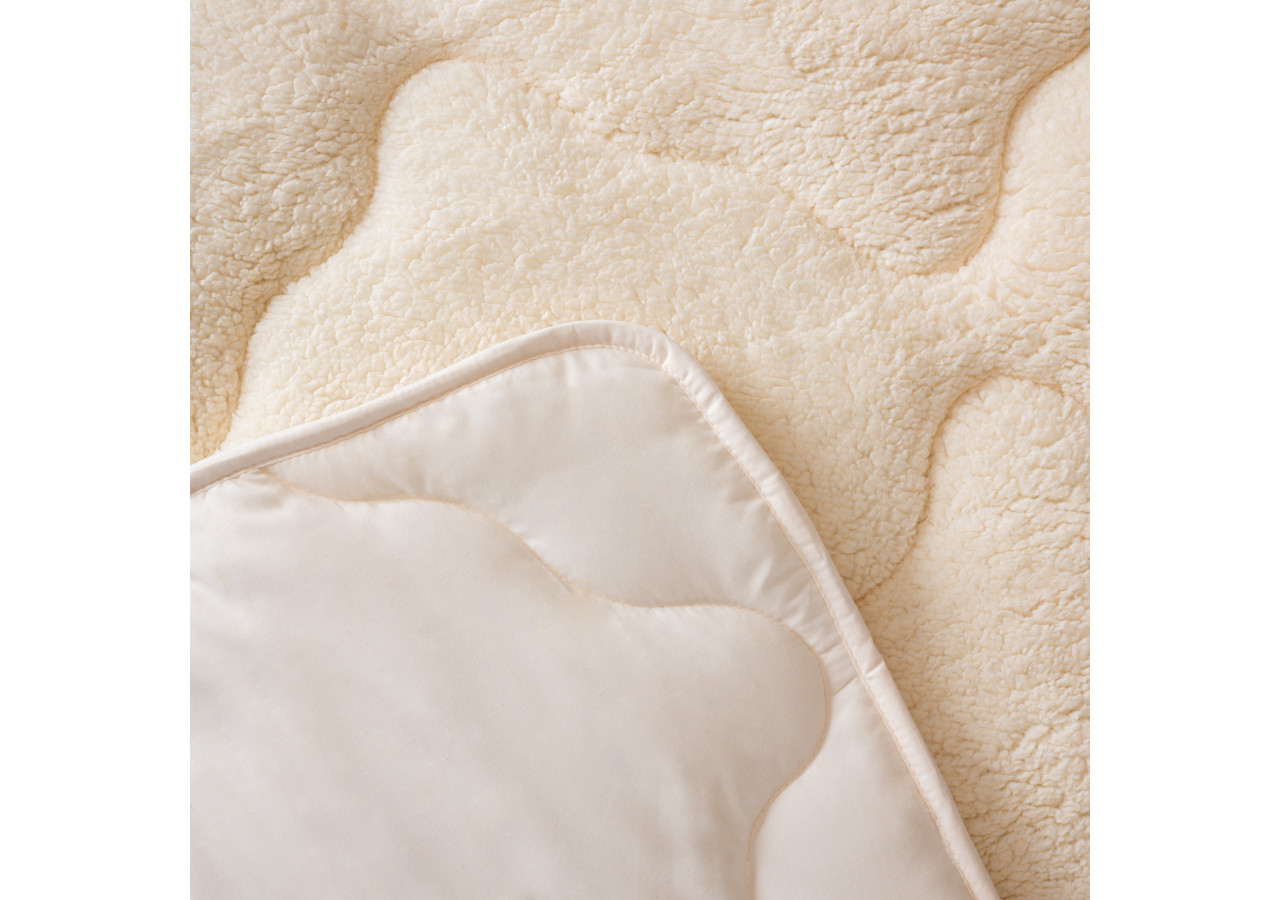 Couette Lazy Teddy Crème - 240 x 200 cm, luxe et confort - 17019246 - Sleeptime