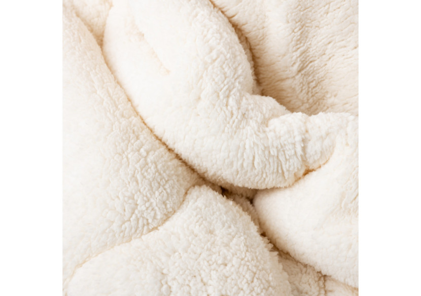 Couette Lazy Teddy Crème - 240 x 200 cm, luxe et confort - 17019246 - Sleeptime