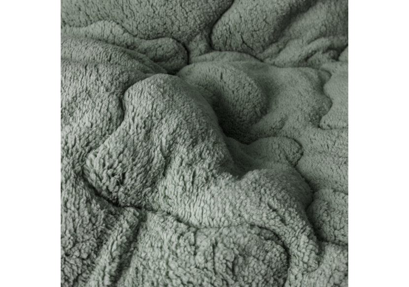 Couette Lazy Teddy Vert Foncé - 240 x 200 cm, Confort Optimal - 17019249 - Sleeptime