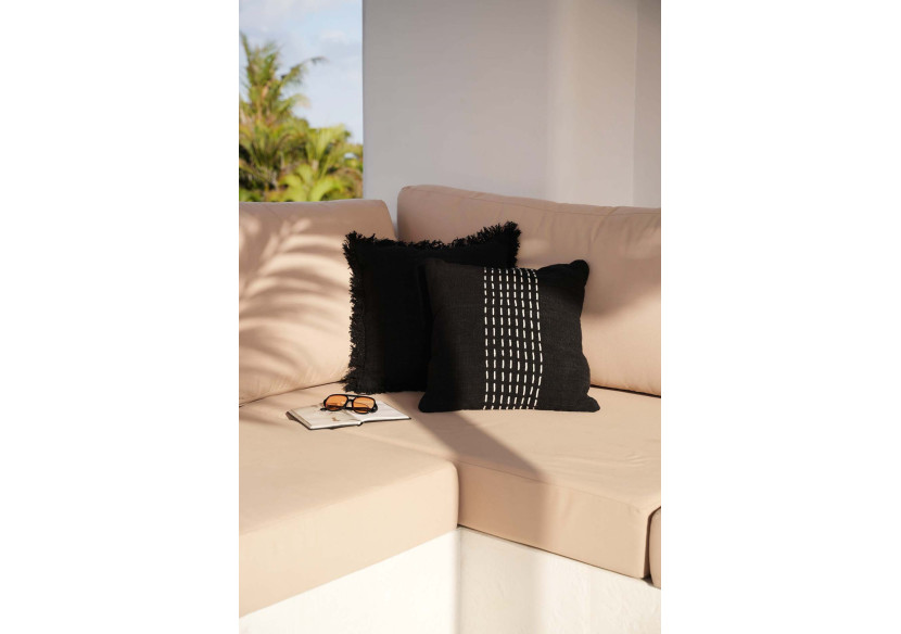 Housse de Coussin Pleine Lune - Noir élégant - BARI003B-50x50 - Bazar Bizar