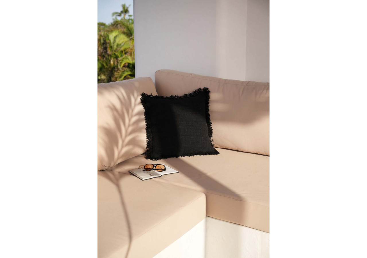 Housse de Coussin Pleine Lune - Noir élégant - BARI003B-50x50 - Bazar Bizar