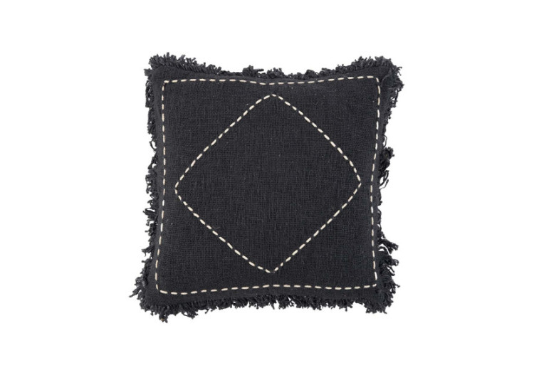 Housse de Coussin Kasbah - Noir et Blanc - BARI005BW-50x50 - Bazar Bizar