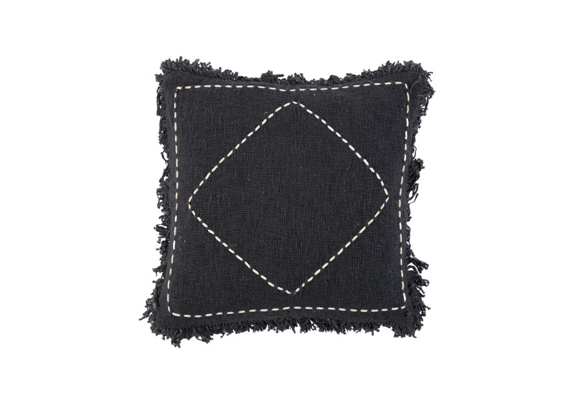 Housse de Coussin Kasbah - Noir et Blanc - BARI005BW-50x50 - Bazar Bizar