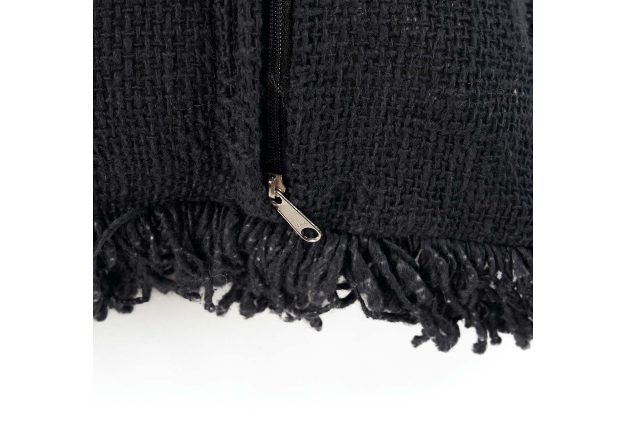 Housse de Coussin Kasbah - Noir et Blanc - BARI005BW-50x50 - Bazar Bizar