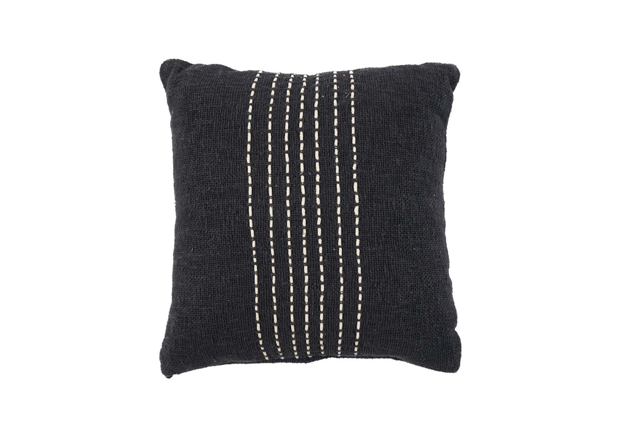 Housse de Coussin Drizzle - Noir et Blanc - BARI004BW-50x50 - Bazar Bizar