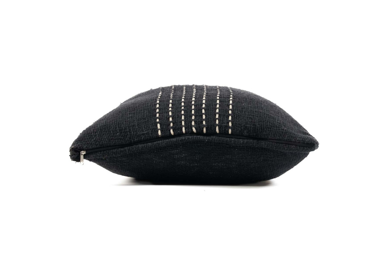 Housse de Coussin Drizzle - Noir et Blanc - BARI004BW-50x50 - Bazar Bizar