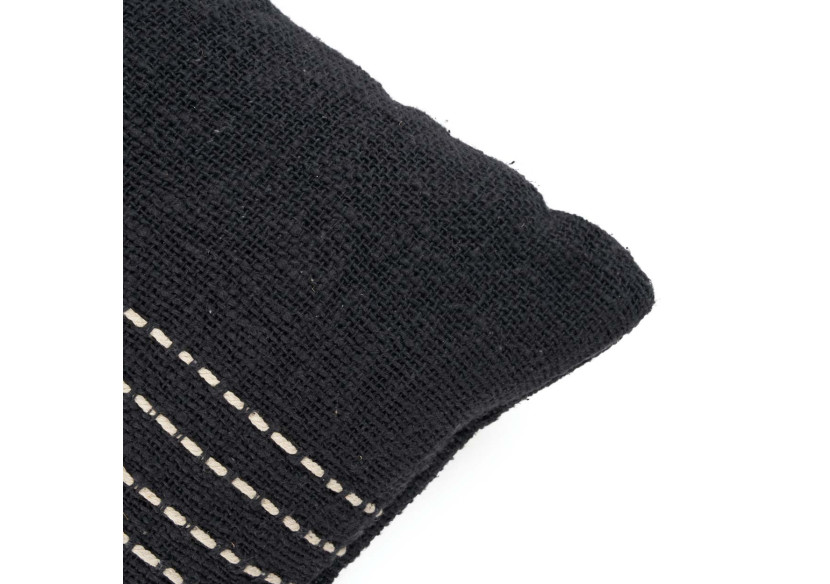 Housse de Coussin Drizzle - Noir et Blanc - BARI004BW-50x50 - Bazar Bizar