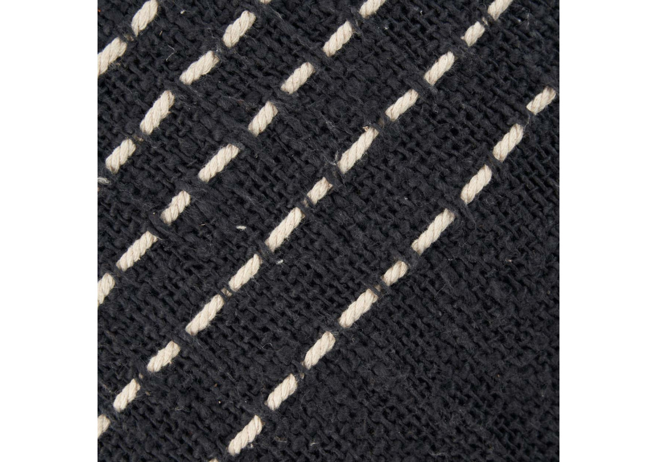 Housse de Coussin Drizzle - Noir et Blanc - BARI004BW-50x50 - Bazar Bizar