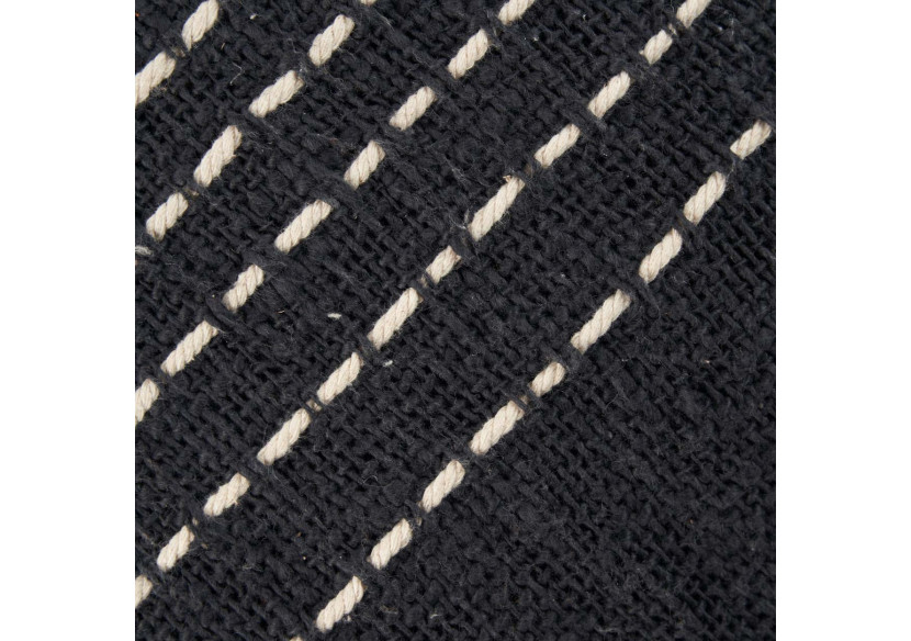 Housse de Coussin Drizzle - Noir et Blanc - BARI004BW-50x50 - Bazar Bizar