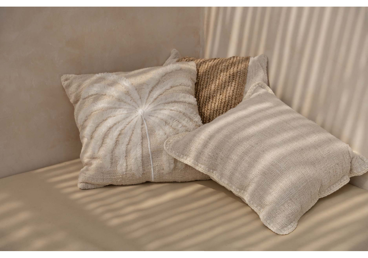 Housse de Coussin Isla Palm - Évasion Tropicale Naturelle - BARI006NW-50x50 - Bazar Bizar