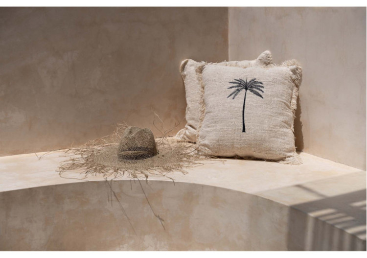 Housse de Coussin Gili Palm - Design Élégant Noir - BARI009NB-50x50 - Bazar Bizar 2