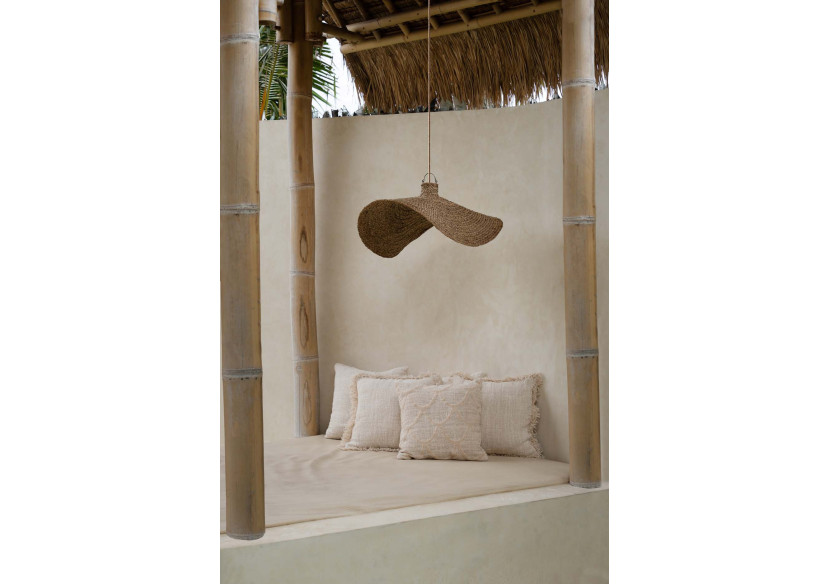 Housse de Coussin Sahara - Design Naturel Évocateur - BARI010N-50x50 - Bazar Bizar