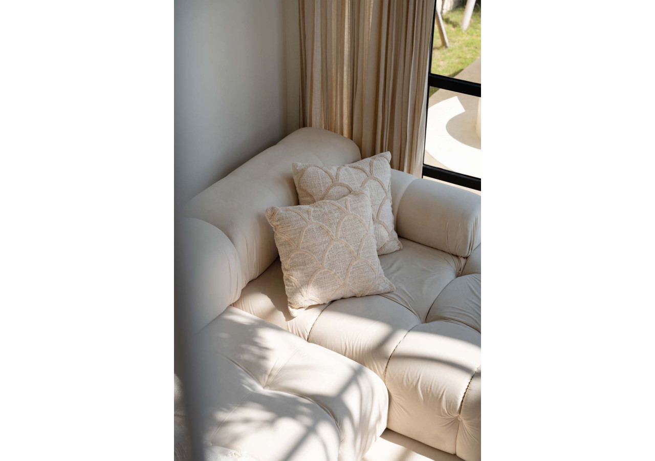 Housse de Coussin Sahara - Design Naturel Évocateur - BARI010N-50x50 - Bazar Bizar