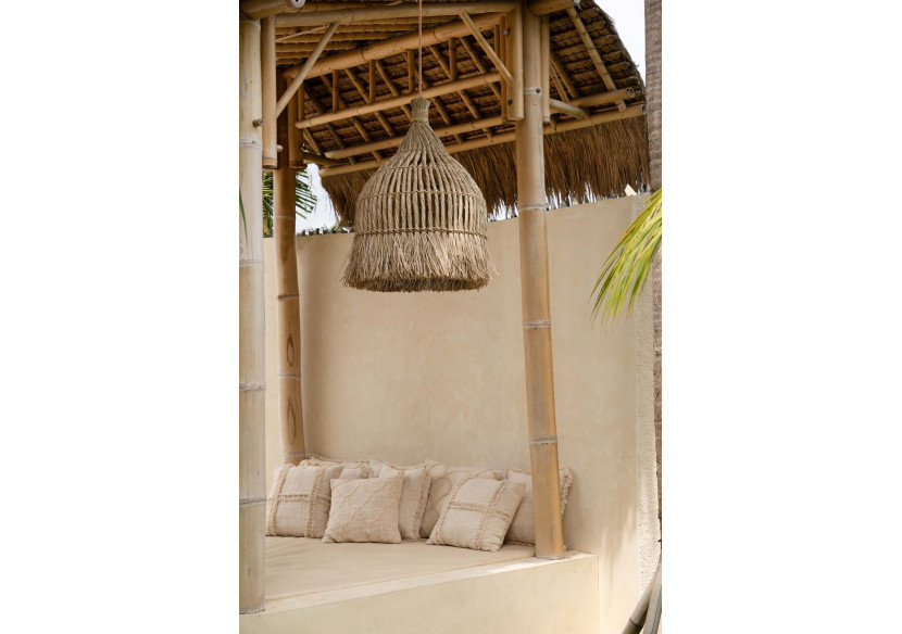 Housse de Coussin Sahara - Design Naturel Évocateur - BARI010N-50x50 - Bazar Bizar