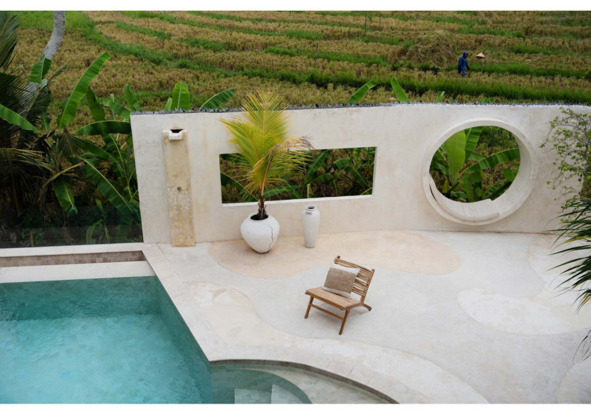 Housse de Coussin The Raffia Stamp - Élégance Naturelle - BARI007N-50x50 - Bazar Bizar