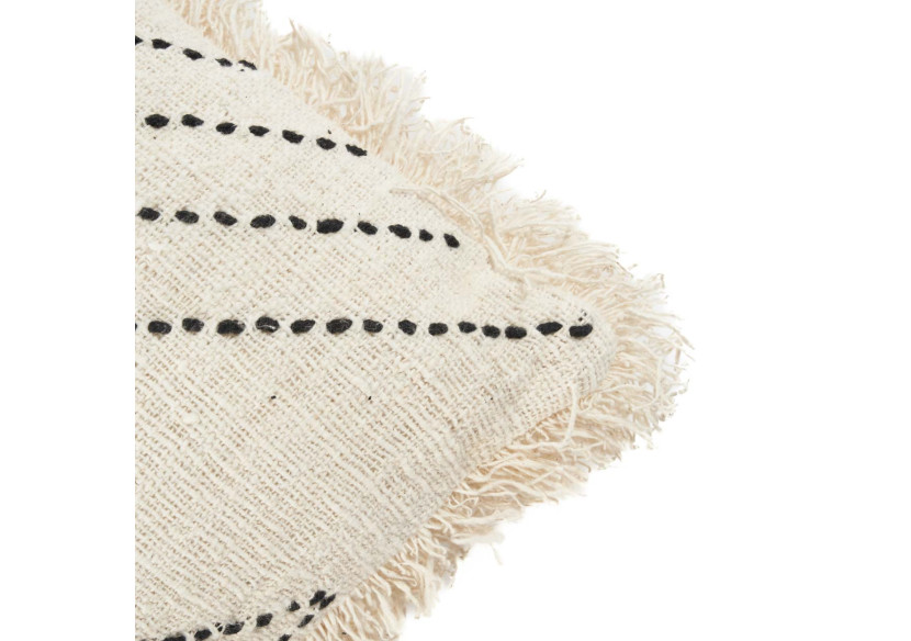 The Tribal Cushion Cover - Natural Black