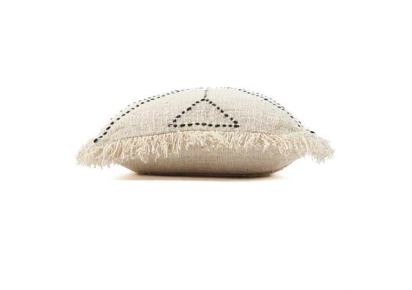 The Tribal Cushion Cover - Natural Black