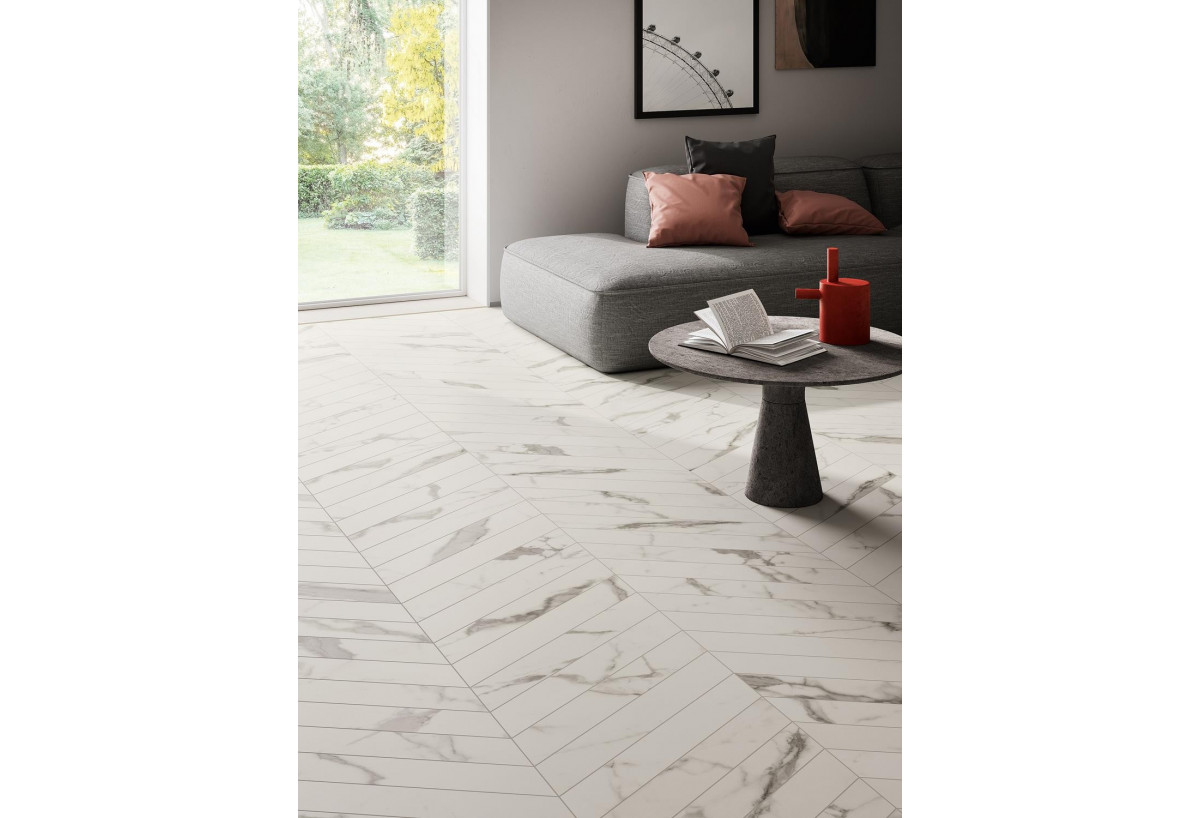 Mosaïque chevrons sol et mur grès cérame Eternity - Panaria : Confort'Mat