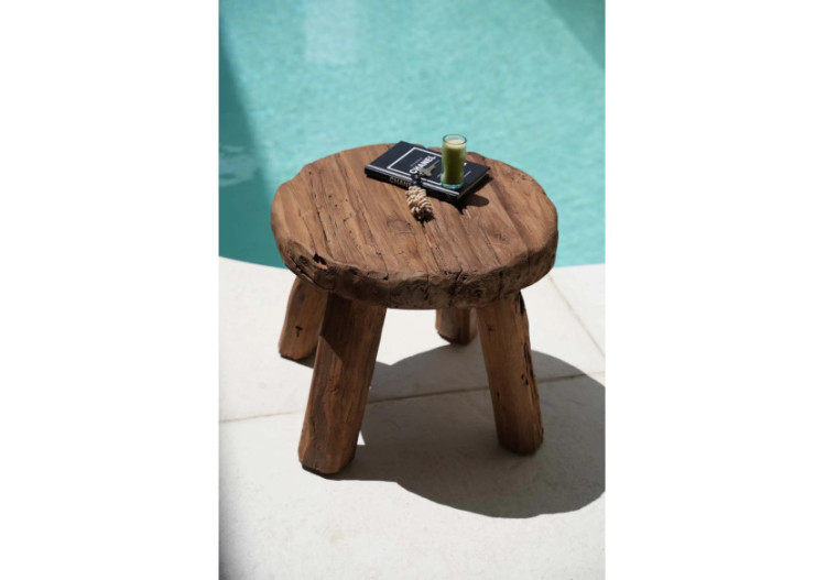 The Marabunta Rustic Side Table - Natural 2