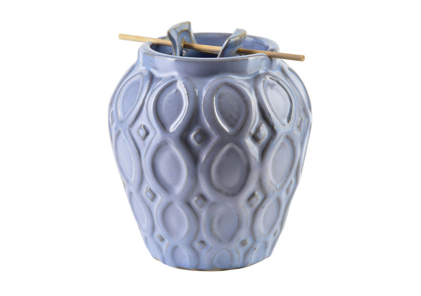 Brûleur d'huiles essentielles - 6,5 x 10,5 x 11,5 cm à double compartiment - HTTP1250 - Mondex