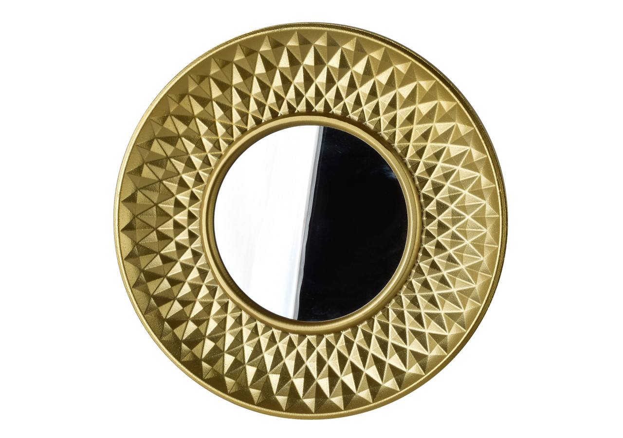 Miroir DAZ Lustro - Dimensions 40x40cm avec un miroir central de 20cm - HTYK7208 - Mondex