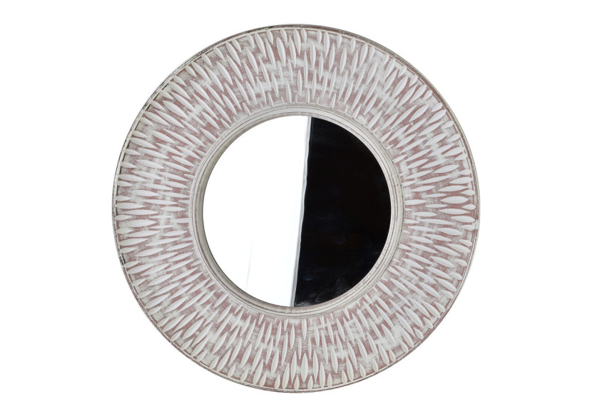 Miroir décoratif DAZ - 44 x 44 x 4 cm avec miroir de 23 cm - HTYK7192 - Mondex
