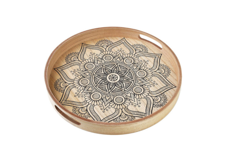 Plateau DAZ Mandala - décoratif 35x35x4cm - HTYK6904 - Mondex