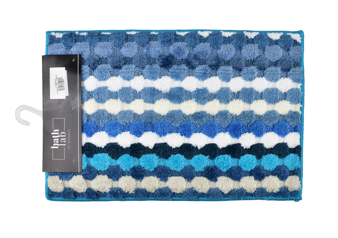 ZAC Tapis de Bain - 40x60cm Rayures Turquoise - HTUA8029 - Mondex