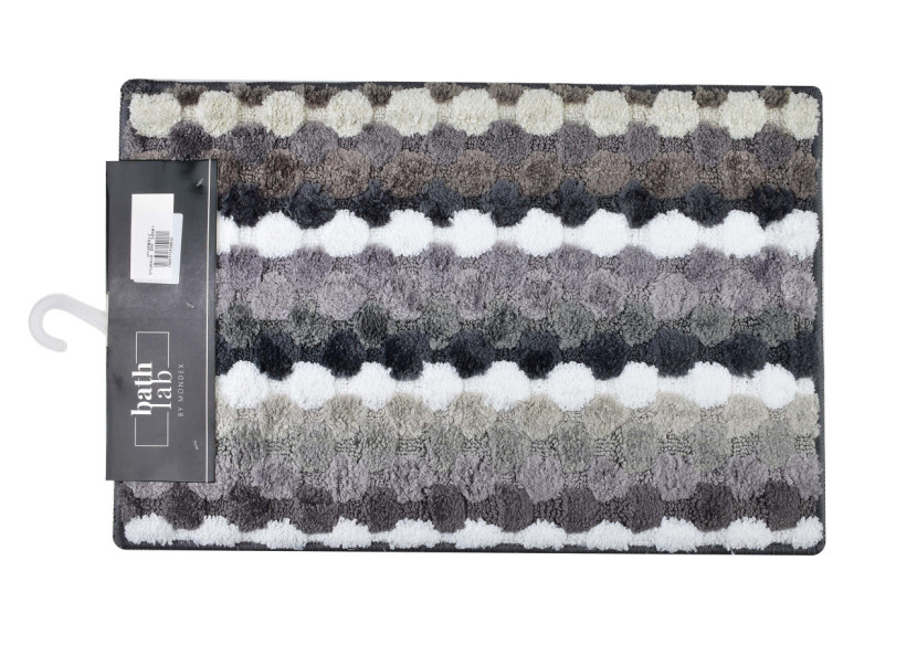 ZAC Tapis de Bain - 40x60cm Rayures Grises - HTUA8012 - Mondex