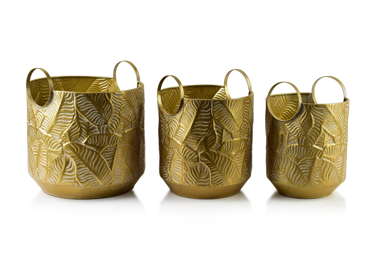 Komplet de 3 osłonek VINTAGE GLOW - XL: R.32xH31, L: R.27xH29, M: R.21.5xH27cm - HIWJ2119-SR - Mondex