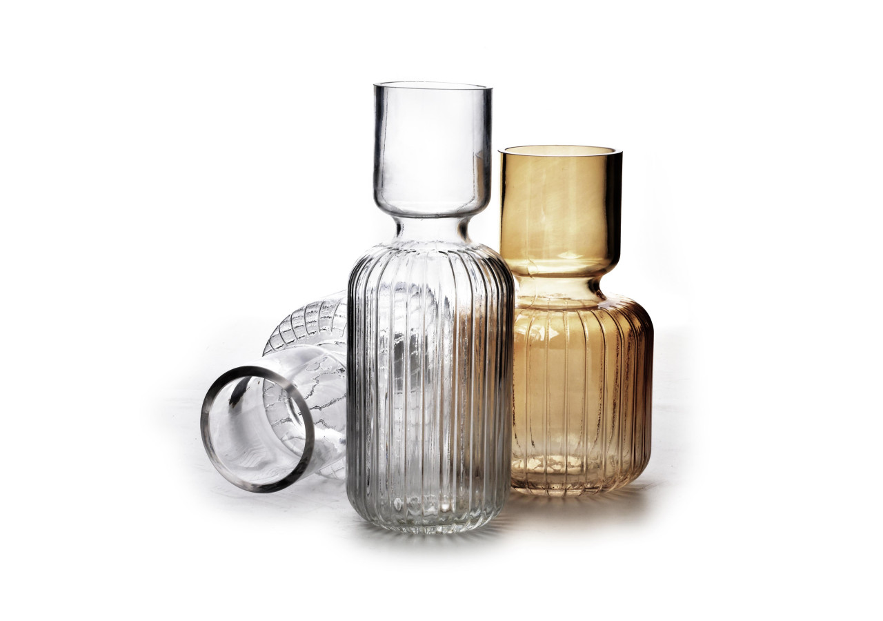 Vase SERENITE - Verre 11,5x7xh29,5cm - HTID1719-PROM - Mondex