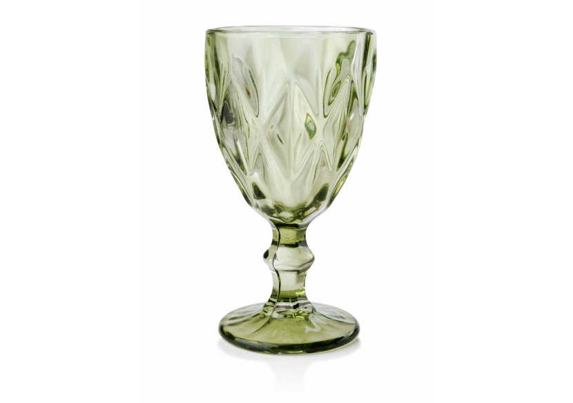 Verres à vin ELISE GREEN - Lot de 6 en verre vert 300ml 8,9x7,9xh17cm - HTID1664-PROM - Affekdesign By Mondex Verres à vin ELISE GREEN - Lot de 6 en verre vert 300ml 8,9x7,9xh17cm - HTID1664-PROM - Affekdesign By Mondex