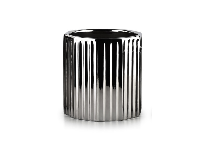 Vase NEVA SILVER - Dimensions h15 x Ø14.5cm - HTYE0836 - Mondex