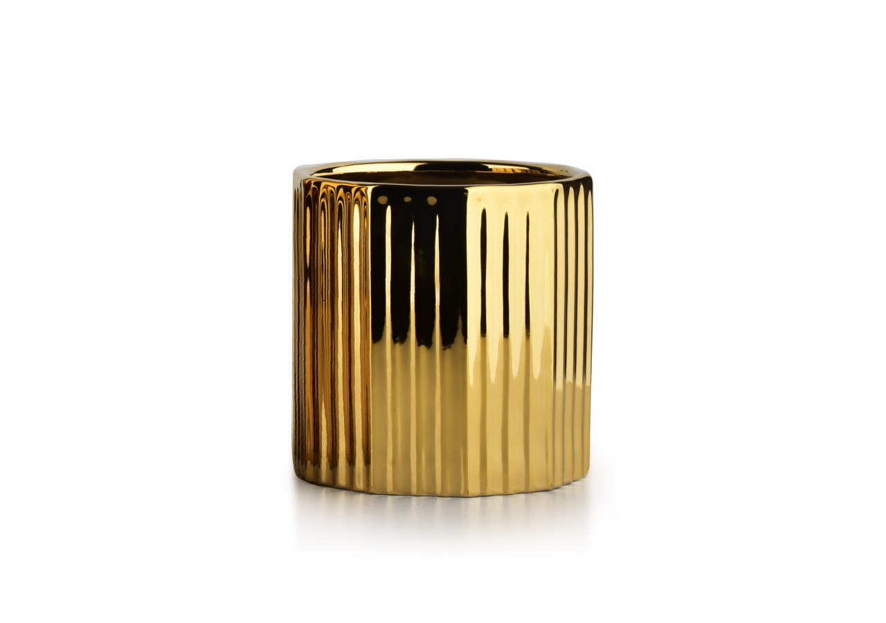 Vase NEVA GOLD - Dimensions h11.5 x Ø11cm - HTYE0805 - Mondex