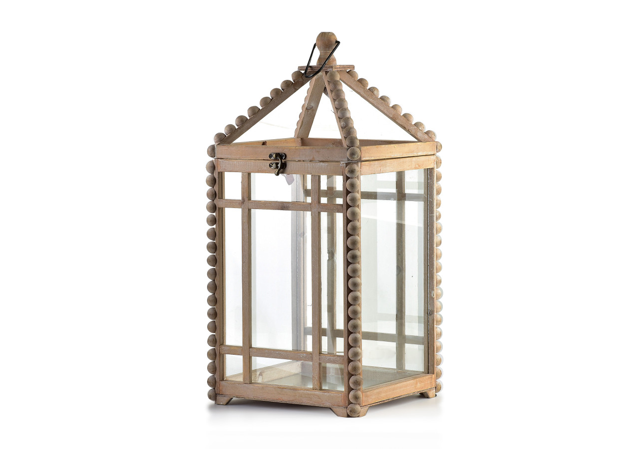 LOKKE Latarnia XL - Lanterne élégante en métal et verre - HTO9210 - Mondex