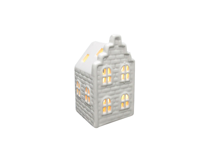 Lampion Hytte - Décoration en Céramique 5,2x5,5xh10cm - HTC3262 - Mondex
