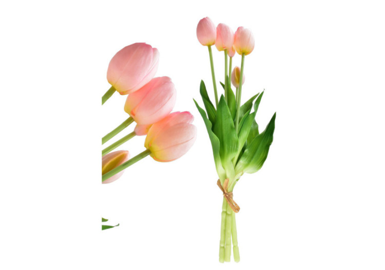 VIRIDIS Kwiat sztuczny Bukiet 5 tulipanów różowe 40cm