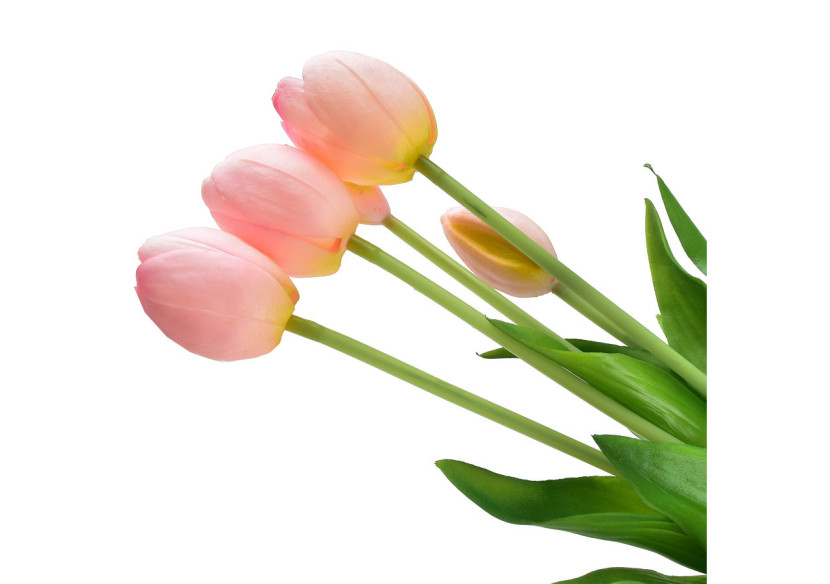 VIRIDIS Kwiat sztuczny Bukiet 5 tulipanów różowe 40cm