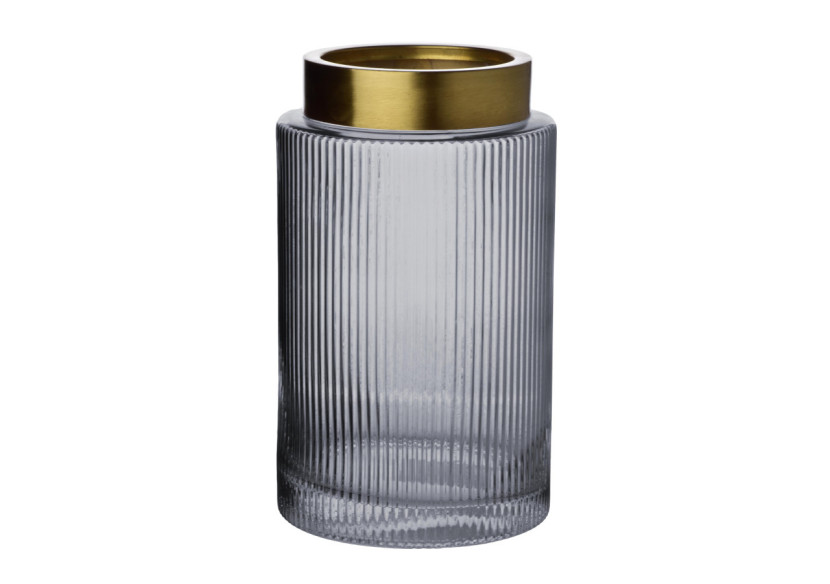 Vase SERENITE - Design moderne en verre 14 x H25 cm - HTID6034 - Mondex