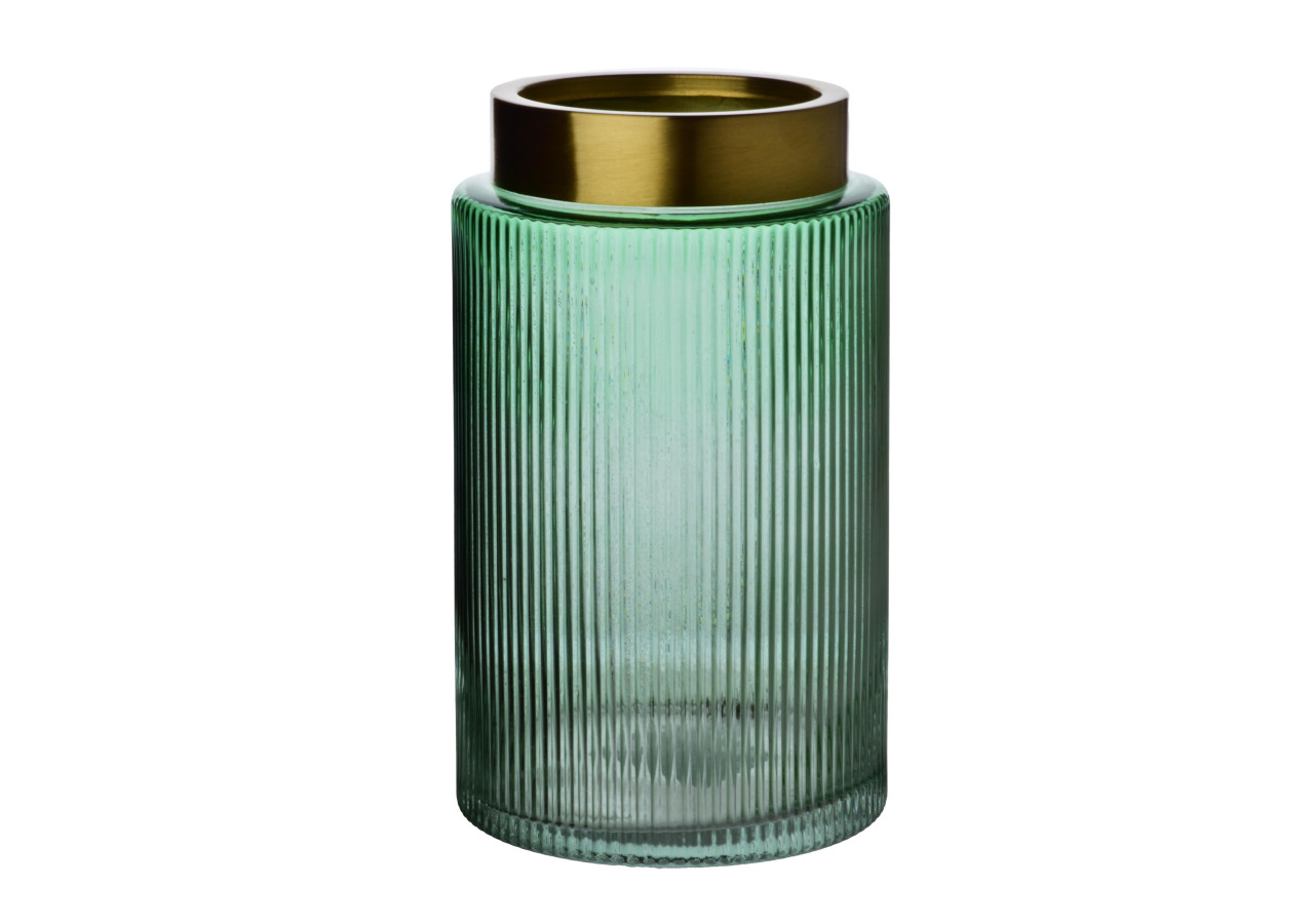 Vase SERENITE - Design moderne en verre 14 x H25 cm - HTID6027 - Mondex