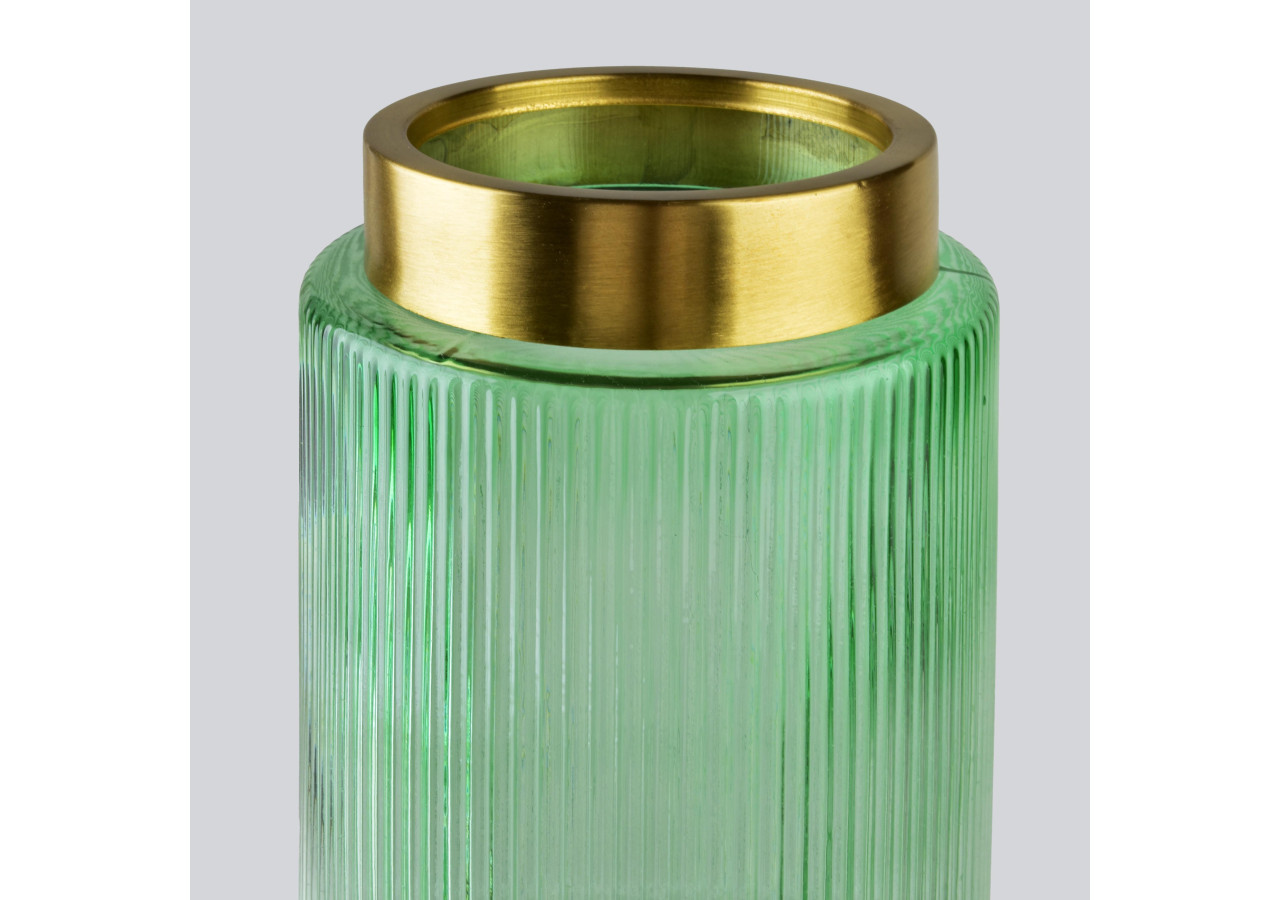 Vase SERENITE - Design moderne en verre 14 x H25 cm - HTID6027 - Mondex